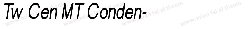 Tw Cen MT Conden字体转换